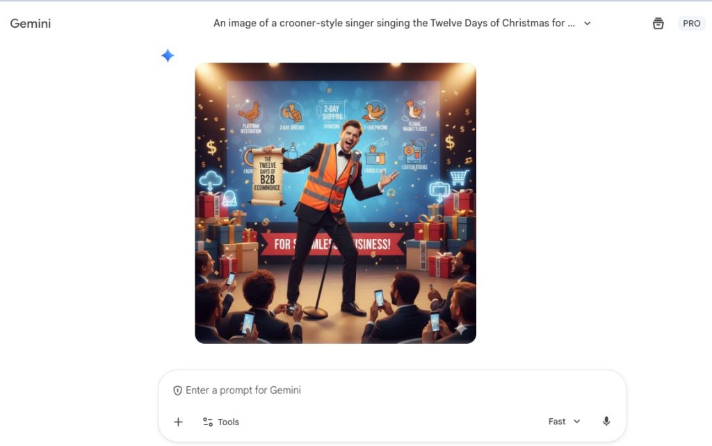 Making a B2B eCommerce Parody Song with AI Tools (and What I Learned) 2 google gemini 2025 12 16 at 11.58.54 am